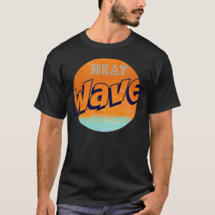 Hitzewelle Grafischer Sommer T-Shirt
