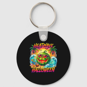 Hitzewelle Halloween-Melone Jack o Laterne  Schlüsselanhänger