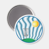 Hitzewelle Magnet (Vorderseite/Rückseite)