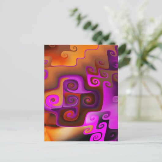 Hitzewelle Postkarte (Stehend Vorderseite)