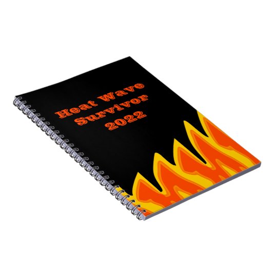 Hitzewelle Survivor 2022 Notebook Notizblock (Rechte Seite)