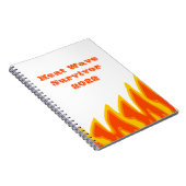 Hitzewelle Survivor 2022 Notebook Notizblock (Rechte Seite)