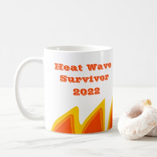 Hitzewelle Survivor 2022 Tasse (Mit Donut)