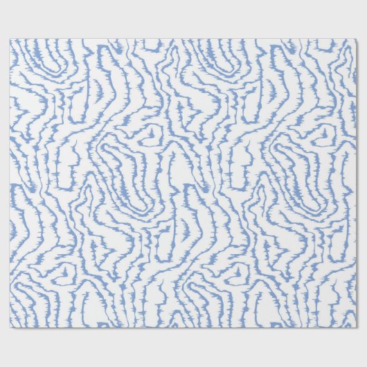 Hitzewellen Blau Geschenkpapier (Flach)
