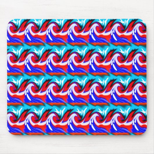 Hitzewellen Kunst Mousepad (Vorne)