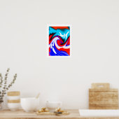 Hitzewellen-Kunst Poster (Küche)