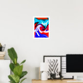 Hitzewellen-Kunst Poster (Heimbüro)