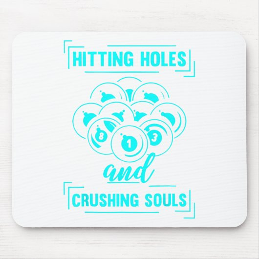 Hitzewellen und zerdrückende Soule Billard Pool Pl Mousepad (Vorne)