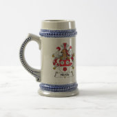 Hitzfeld Familienwappen Bierglas (Links)
