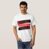 HIV Aids AWARENESS MONAT Dezember Button Shirt (Vorne ganz)