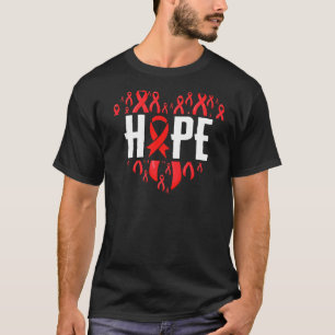 HIV Aids Awareness Montag Hope Ribbon Red World AI T-Shirt