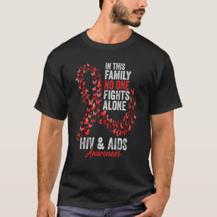 HIV Aids Awareness Montag Schmetterlinge Red Ribbo T-Shirt