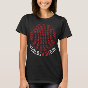 HIV Aids Awareness Red Ribbon World Aids Day T-Shirt