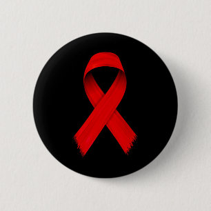 HIV/Aids-Bewusstsein im Blut - Rote Woche Awa Button
