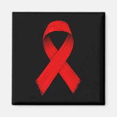 HIV/Aids-Bewusstsein im Blut - Rote Woche Awa Magnet (Vorne)