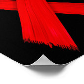 HIV/Aids-Bewusstsein im Blut - Rote Woche Awa Poster (Ecke)