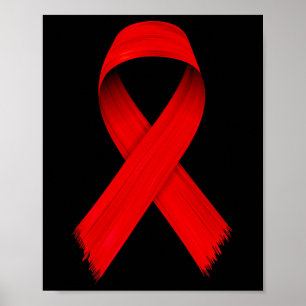 HIV/Aids-Bewusstsein im Blut - Rote Woche Awa Poster