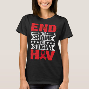 HIV-Aids-Bewusstsein Monat Ende der Schande das St T-Shirt