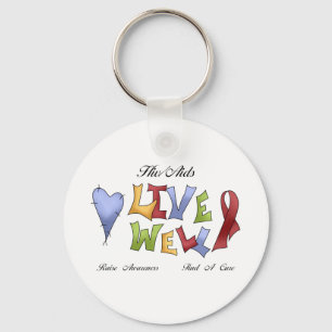 HIV/AIDS Bewusstsein Schlüsselanhänger
