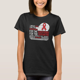 HIV-Aids-Bewusstseinsmonat Ich trage Rot für den W T-Shirt