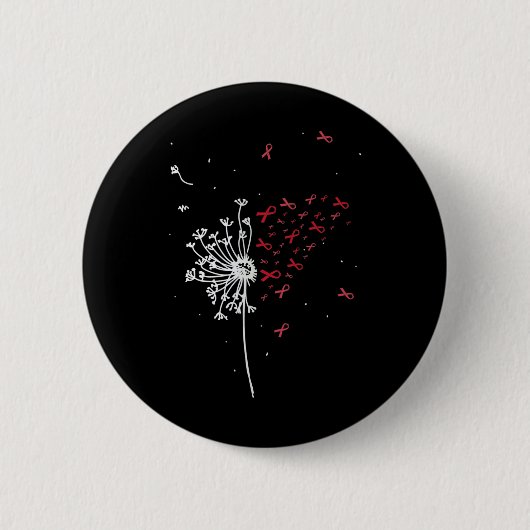 HIV Aids Gehirnaneurysm Schlaganfall Cooles Bewuss Button (Vorderseite)