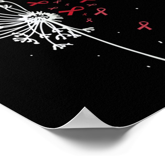 HIV Aids Gehirnaneurysm Schlaganfall Cooles Bewuss Poster (Ecke)