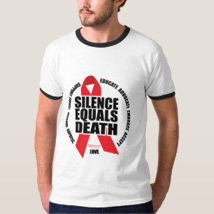 HIV/AIDS: Ruhe entspricht Tod T-Shirt