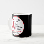 HIV-Aids-Welttagsdiagnose Kaffeetasse (Vorderseite Links)