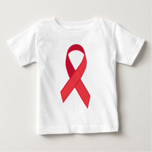 Hiv-Bewusstsein - rotes Band Baby T-shirt