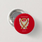 HIV - Hepatitis C - Bewusstsein Angel HCV Multifun Button (Vorne & Hinten)