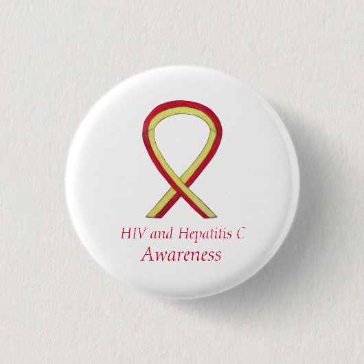 HIV - Hepatitis C - Bewusstsein Angel HCV Multifun Button (Vorderseite)