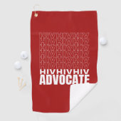 HIV HIV-Advocate Golfhandtuch (Insitu)