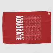 HIV HIV-Advocate Golfhandtuch (Horizontal)
