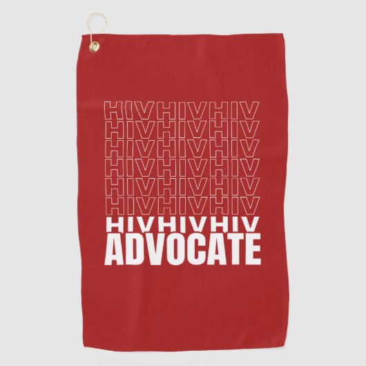 HIV HIV-Advocate Golfhandtuch (Vorderseite)