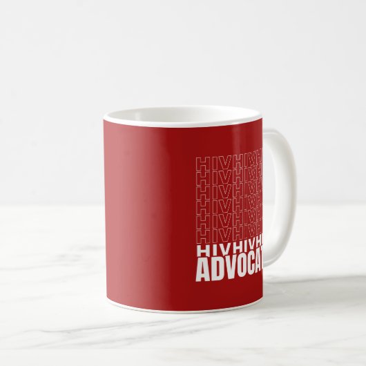 HIV HIV-Advocate Kaffeetasse (VorderseiteRechts)