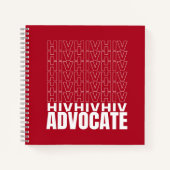 HIV HIV-Advocate Notizblock (Vorderseite)