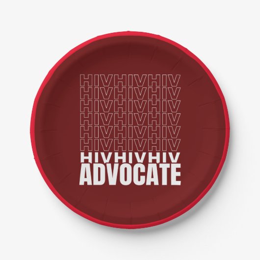HIV HIV-Advocate Pappteller (Vorderseite)