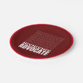 HIV HIV-Advocate Pappteller (Schrägansicht)