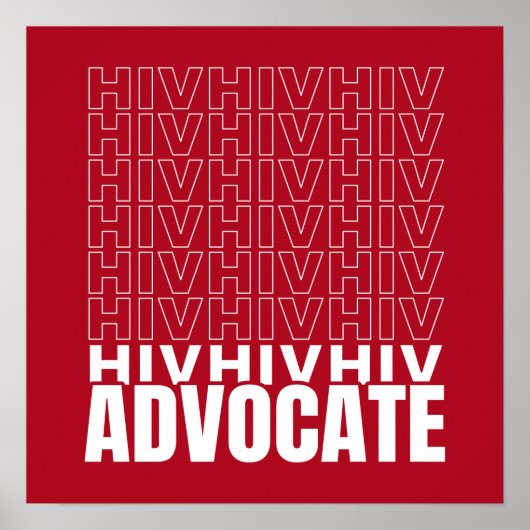HIV HIV-Advocate Poster (Vorne)