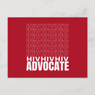 HIV HIV-Advocate Postkarte