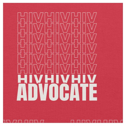 HIV HIV-Advocate Stoff (Nahaufnahme)