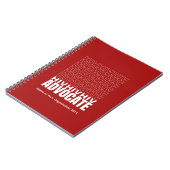 HIV HIV HIV Fürsprecher Notizblock (Linke Seite)