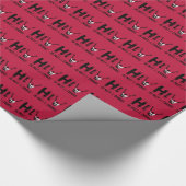 HIV ist kein Verbrechen - Grunge Red Art Geschenkpapier (Ecke)