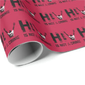 HIV ist kein Verbrechen - Grunge Red Art Geschenkpapier (Rolleneckpunkt)
