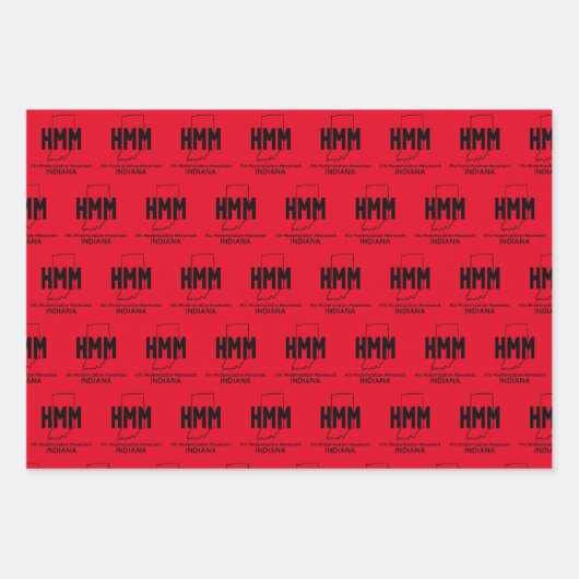HIV-Modernisierungsbewegung Indiana Geschenkpapier Set (Vorderseite)