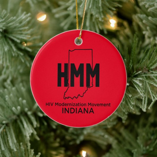 HIV-Modernisierungsbewegung Indiana Keramik Ornament (Baum)