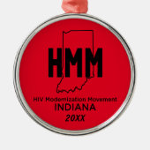 HIV-Modernisierungsbewegung Indiana Ornament Aus Metall (Vorne)