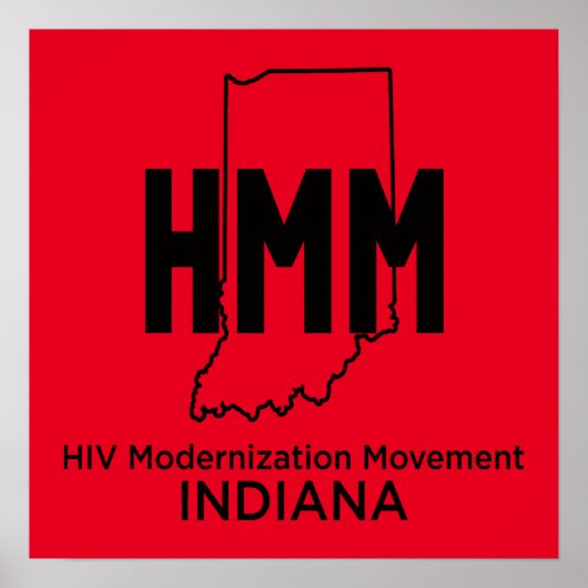 HIV-Modernisierungsbewegung Indiana Poster (Vorne)
