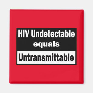 HIV nicht nachweisbar gleicht HIV unübertragbar Magnet