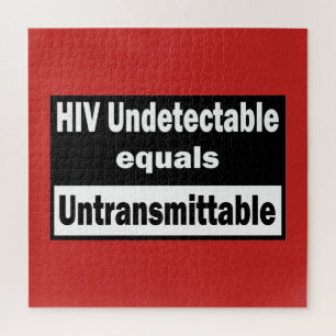 HIV nicht nachweisbar gleicht HIV unübertragbar Puzzle